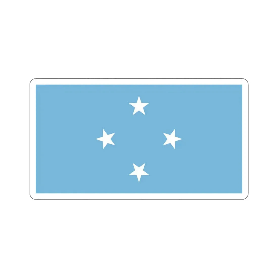 Flag of the Federated States of Micronesia STICKER Vinyl Die-Cut Decal 5 Inch - The Sticker Space