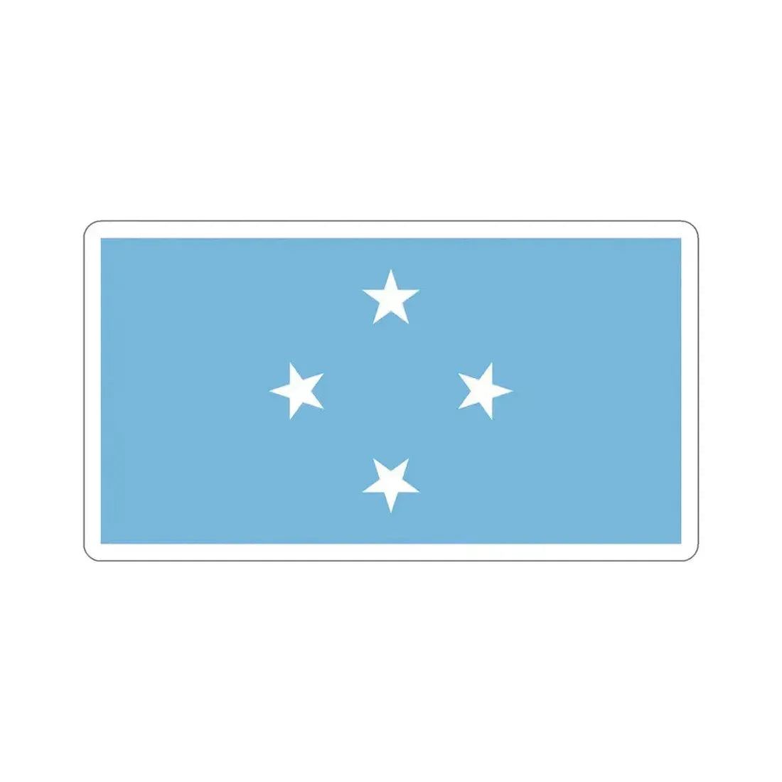 Flag of the Federated States of Micronesia STICKER Vinyl Die-Cut Decal 6 Inch - The Sticker Space