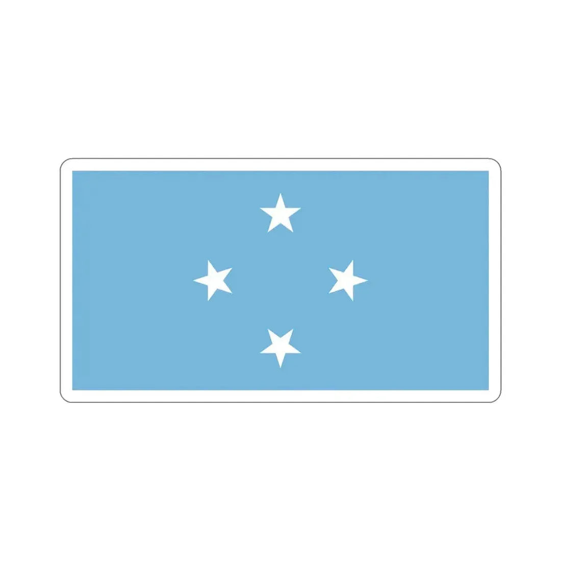 Flag of the Federated States of Micronesia STICKER Vinyl Die-Cut Decal 6 Inch - The Sticker Space