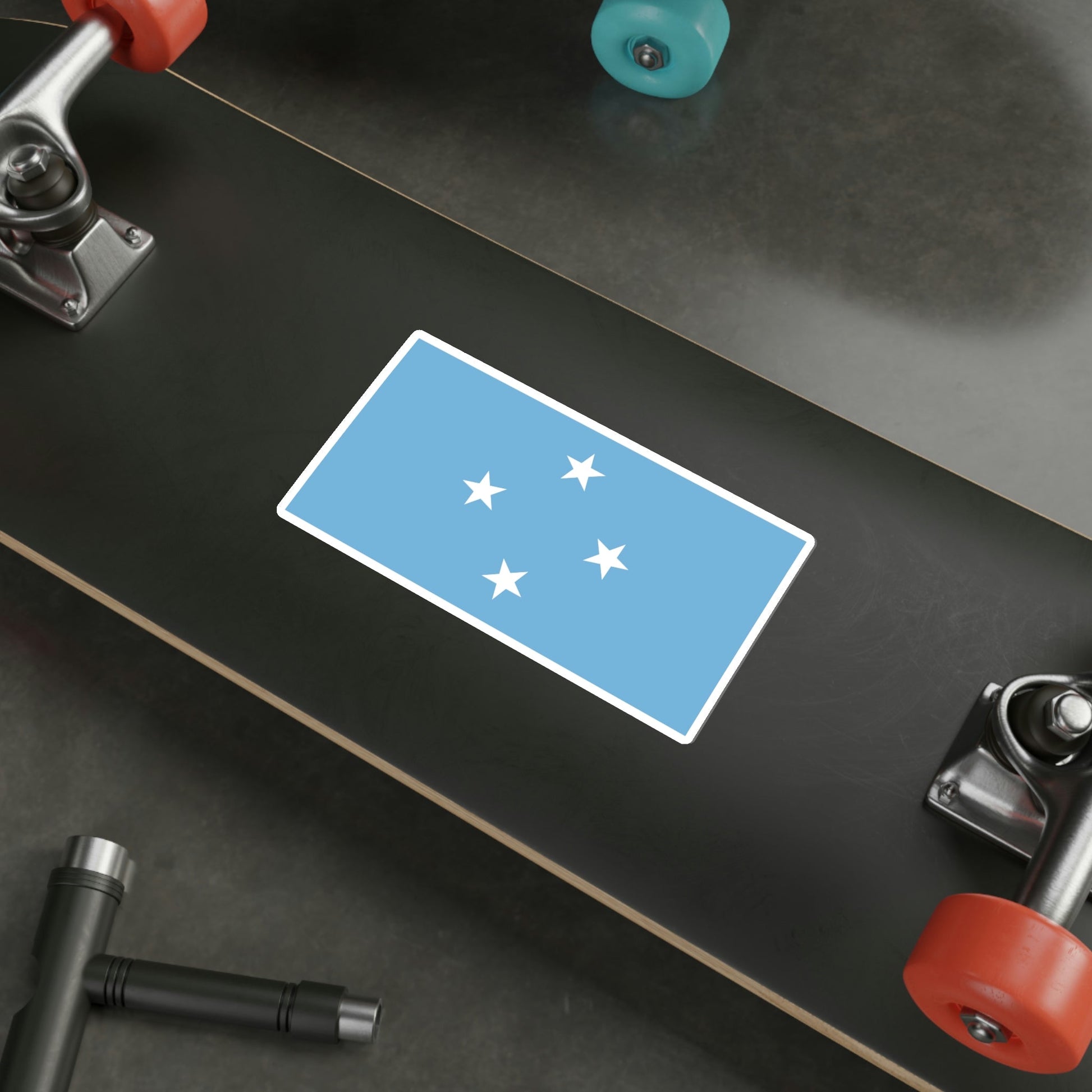 Flag of the Federated States of Micronesia STICKER Vinyl Die-Cut Decal-The Sticker Space