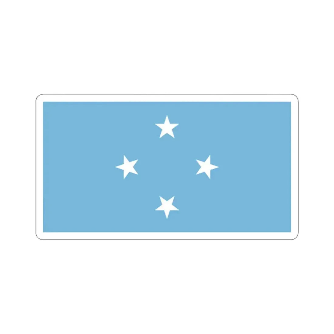 Flag of the Federated States of Micronesia STICKER Vinyl Die-Cut Decal - The Sticker Space