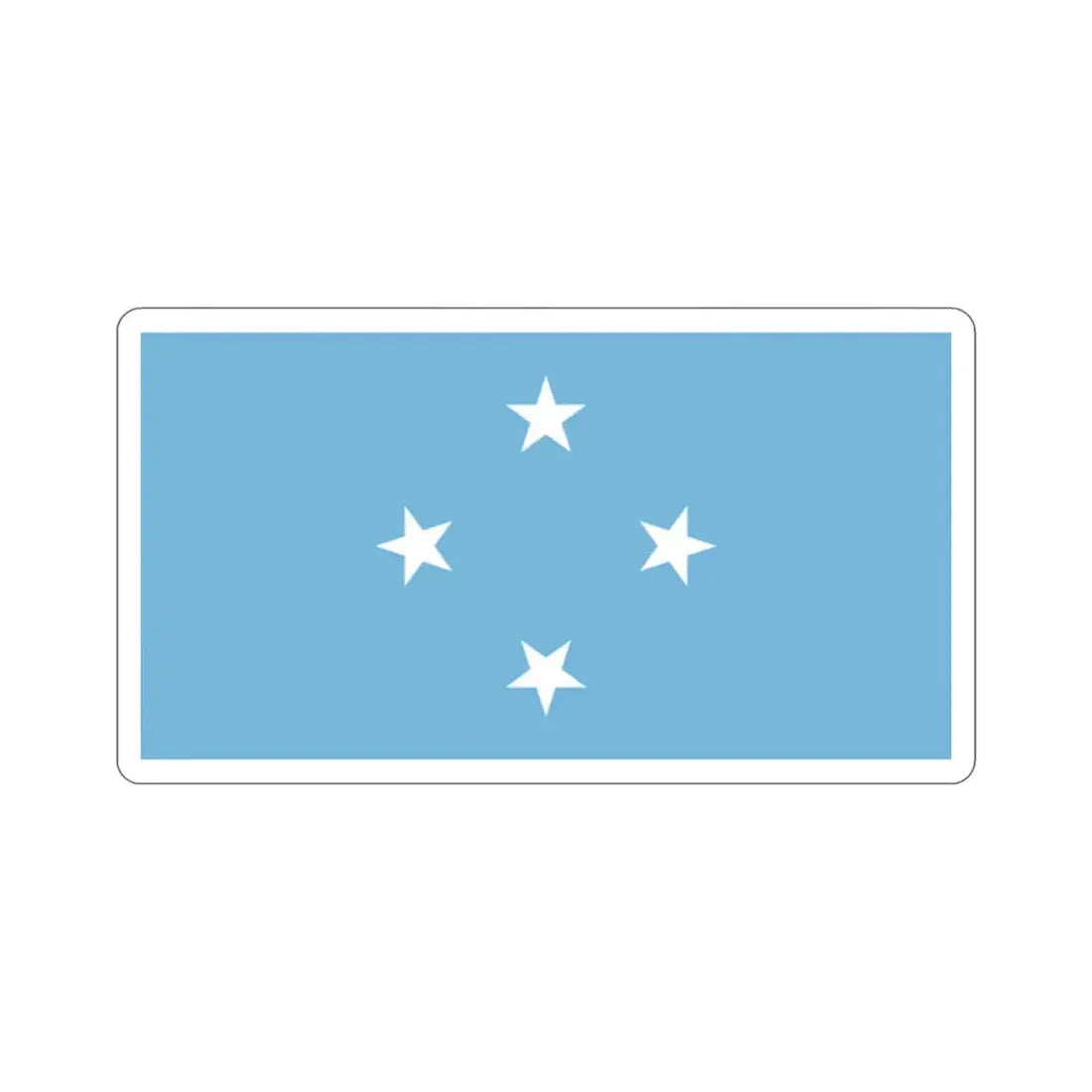 Flag of the Federated States of Micronesia STICKER Vinyl Die-Cut Decal - The Sticker Space
