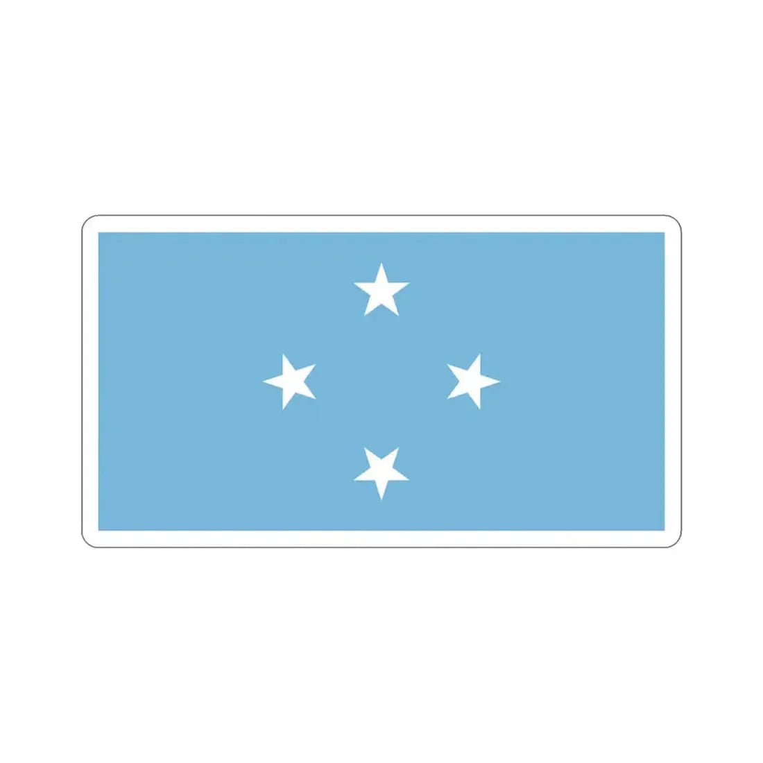 Flag of the Federated States of Micronesia STICKER Vinyl Die-Cut Decal - The Sticker Space