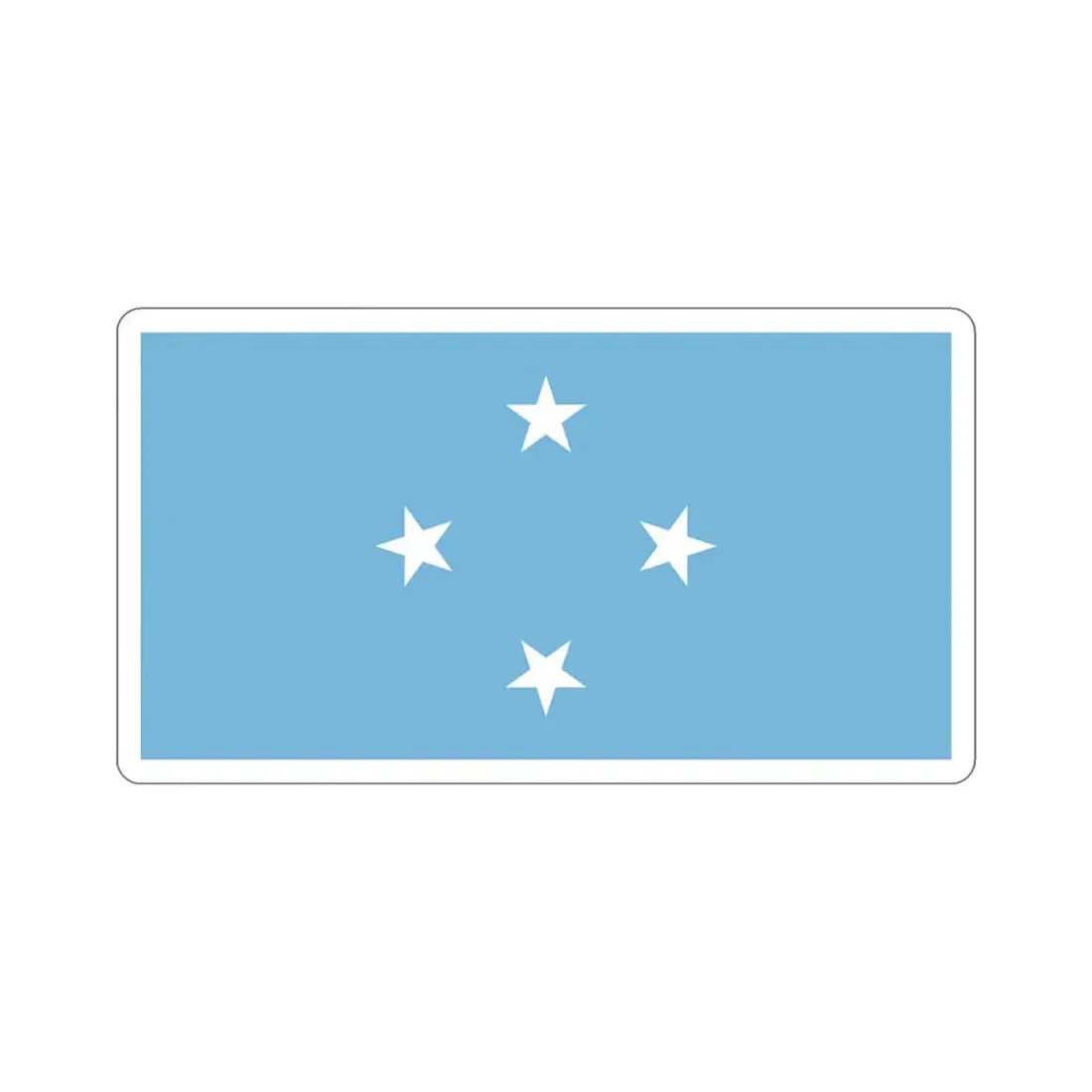 Flag of the Federated States of Micronesia STICKER Vinyl Die-Cut Decal - The Sticker Space