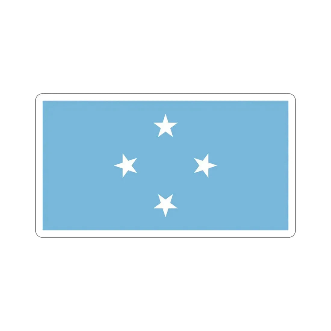 Flag of the Federated States of Micronesia STICKER Vinyl Die-Cut Decal - The Sticker Space