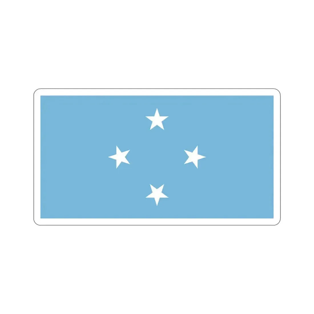 Flag of the Federated States of Micronesia STICKER Vinyl Die-Cut Decal - The Sticker Space