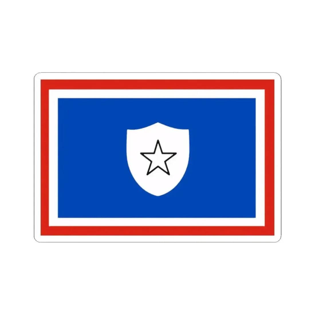 Flag of the First Vice Minister of Cuba (Cuba) STICKER Vinyl Kiss-Cut Decal 2 Inch White - The Sticker Space