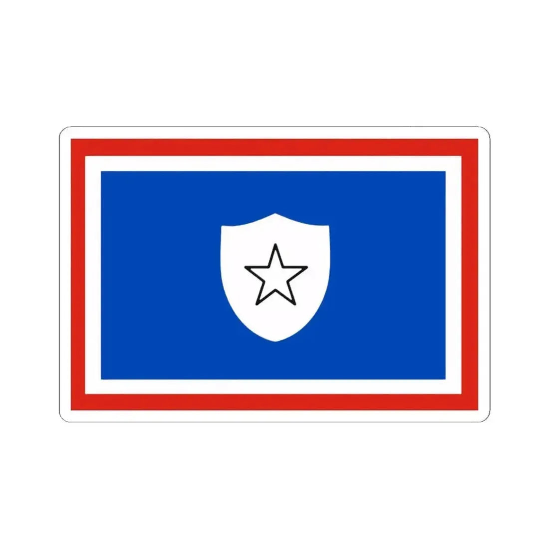 Flag of the First Vice Minister of Cuba (Cuba) STICKER Vinyl Kiss-Cut Decal 6 Inch White - The Sticker Space