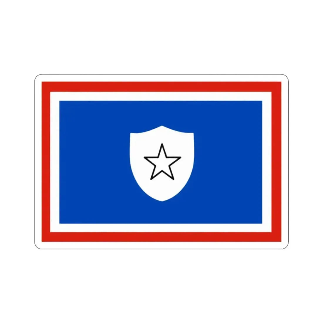 Flag of the First Vice Minister of Cuba STICKER Vinyl Die-Cut Decal 2 Inch - The Sticker Space