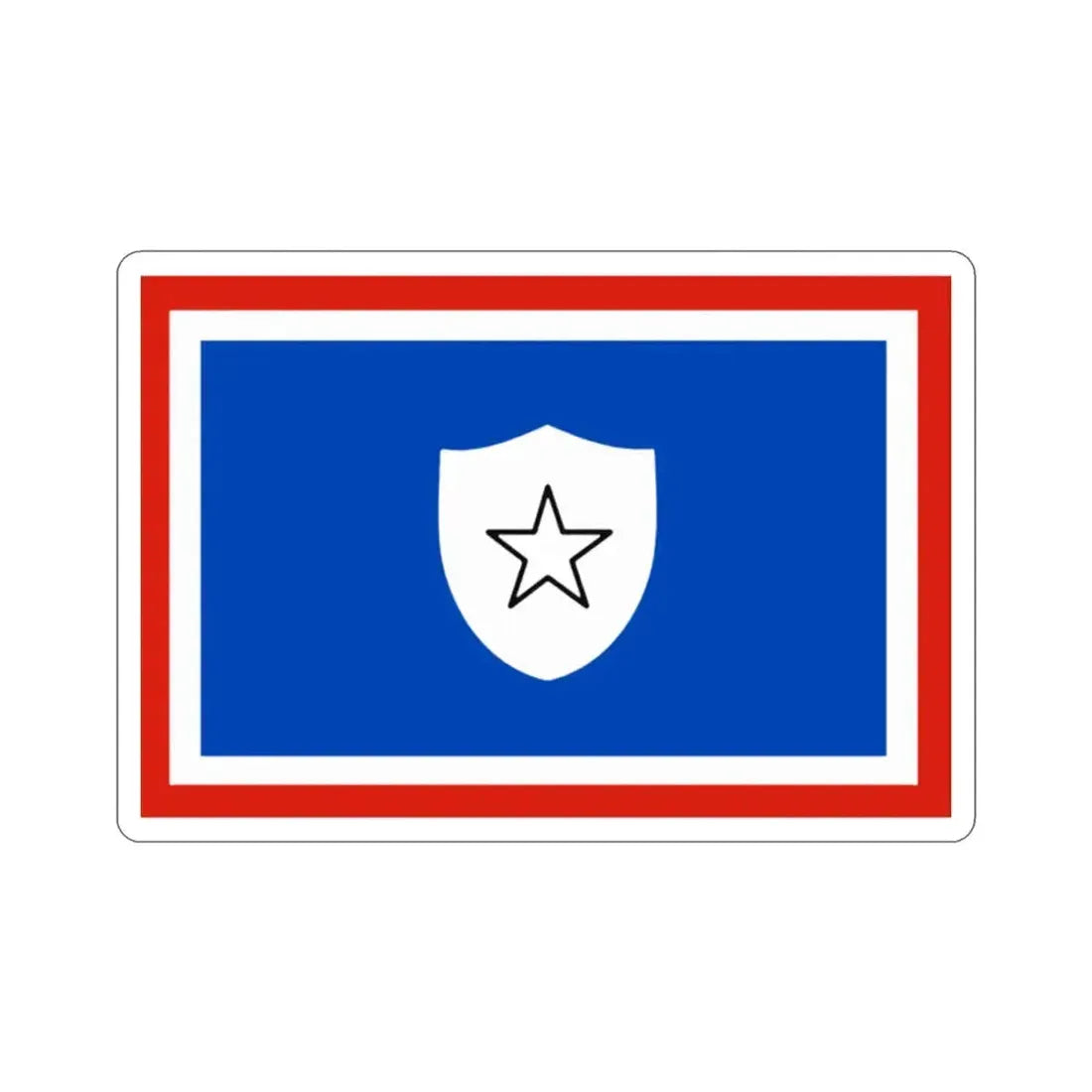 Flag of the First Vice Minister of Cuba STICKER Vinyl Die-Cut Decal 2 Inch - The Sticker Space