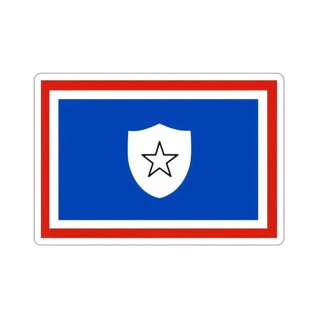 Flag of the First Vice Minister of Cuba STICKER Vinyl Die-Cut Decal 3 Inch - The Sticker Space