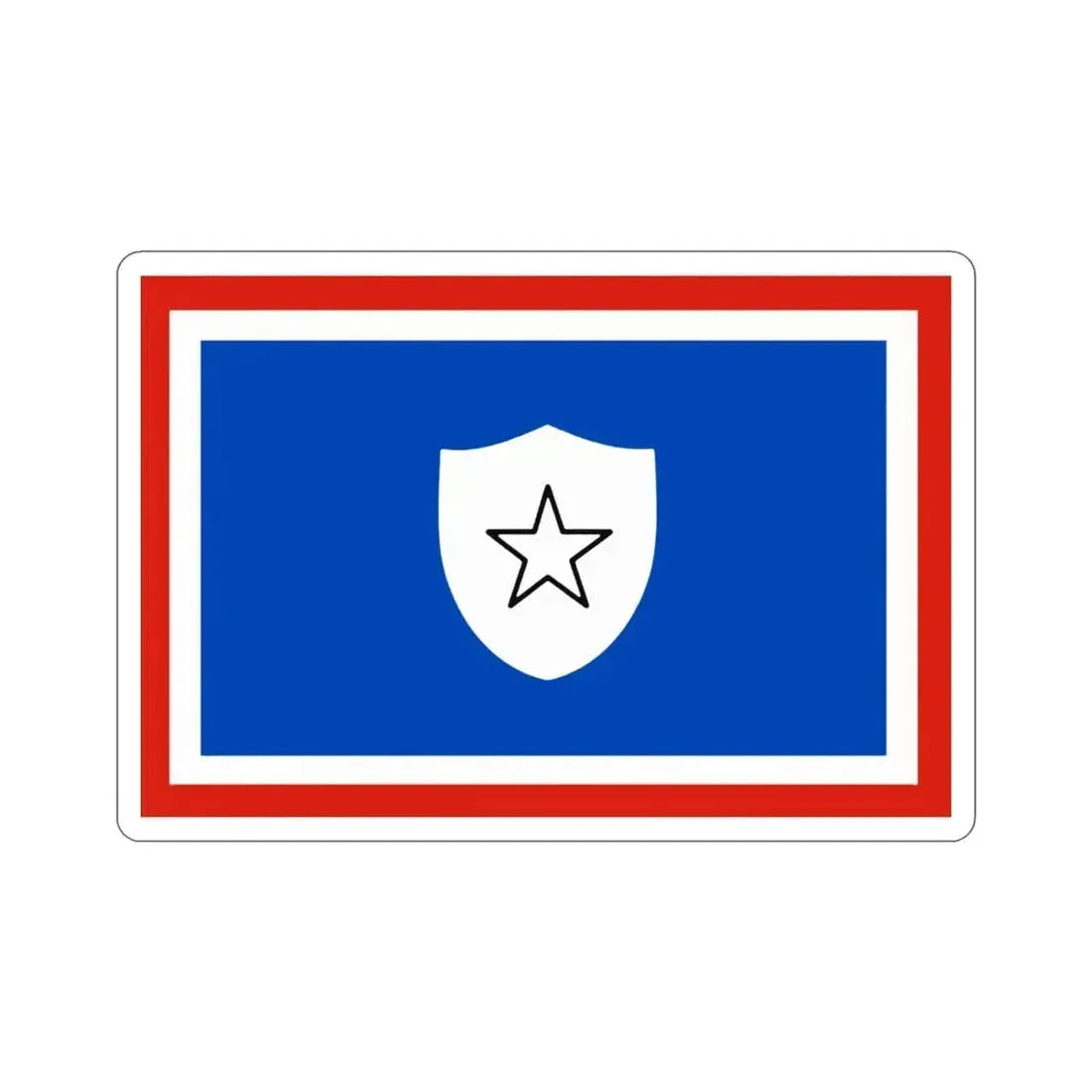 Flag of the First Vice Minister of Cuba STICKER Vinyl Die-Cut Decal 3 Inch - The Sticker Space