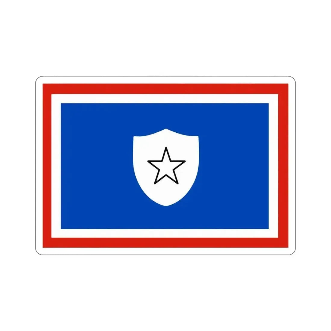 Flag of the First Vice Minister of Cuba STICKER Vinyl Die-Cut Decal 4 Inch - The Sticker Space