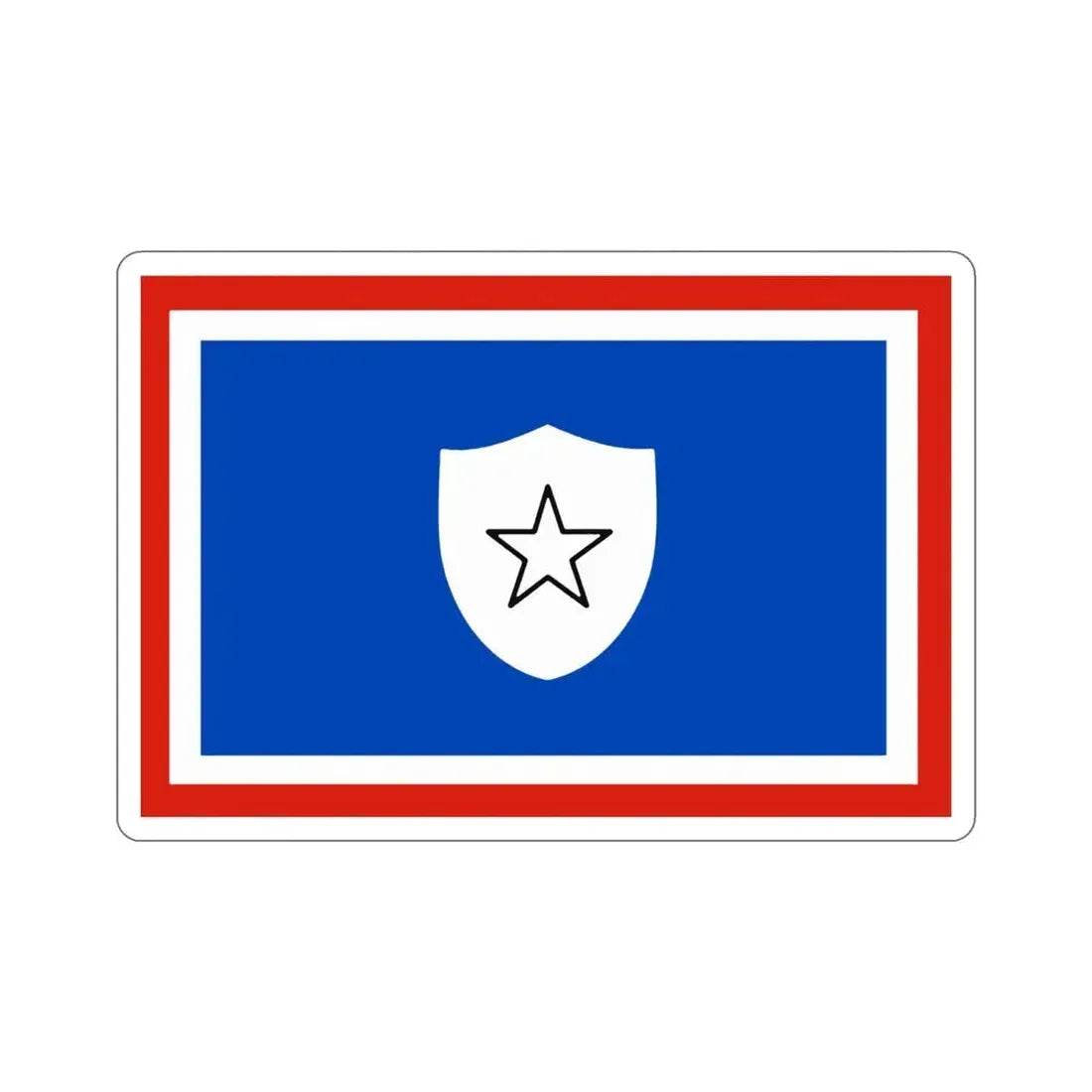 Flag of the First Vice Minister of Cuba STICKER Vinyl Die-Cut Decal 4 Inch - The Sticker Space