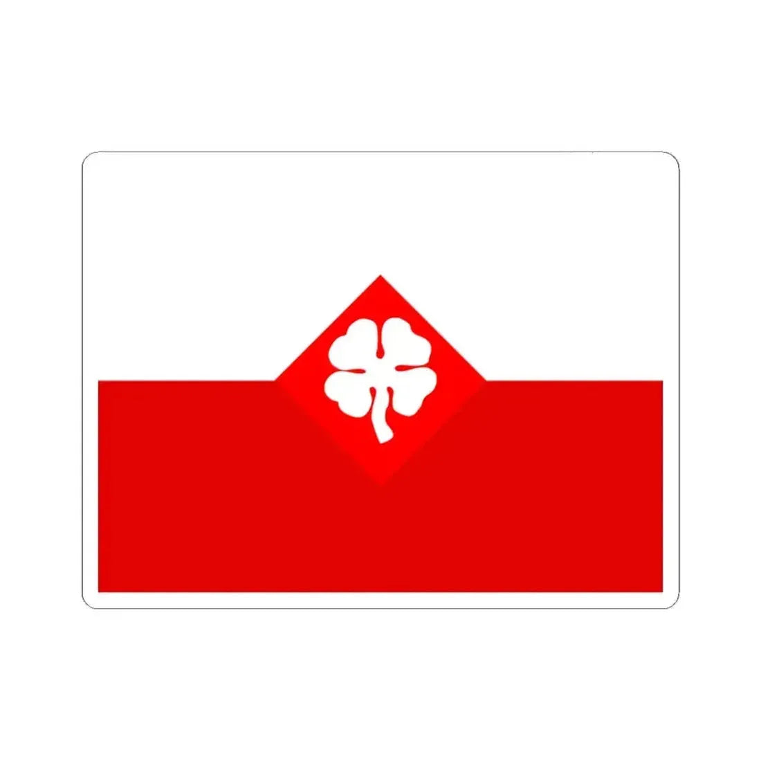 Flag of the Fourth United States Army (United States) STICKER Vinyl Kiss-Cut Decal 4 Inch White - The Sticker Space