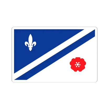 Flag of the Franco Albertains (Canada) STICKER Vinyl Kiss-Cut Decal 2 Inch White - The Sticker Space