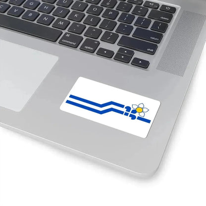 Flag of the Franco-Colombiens (Canada) STICKER Vinyl Kiss-Cut Decal - The Sticker Space