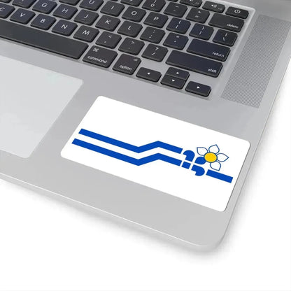 Flag of the Franco-Colombiens (Canada) STICKER Vinyl Kiss-Cut Decal - The Sticker Space