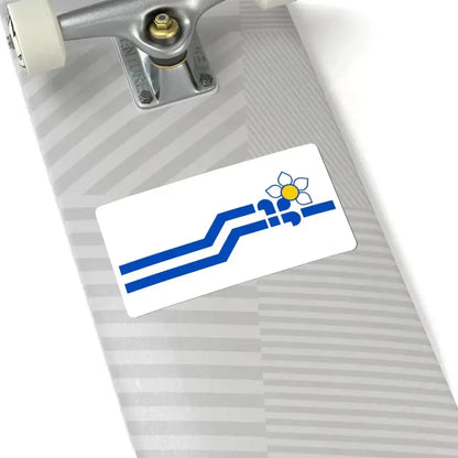 Flag of the Franco-Colombiens (Canada) STICKER Vinyl Kiss-Cut Decal - The Sticker Space