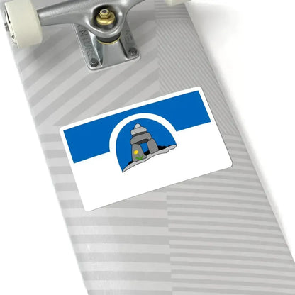 Flag of the Franco-Nunavois (Canada) STICKER Vinyl Kiss-Cut Decal - The Sticker Space