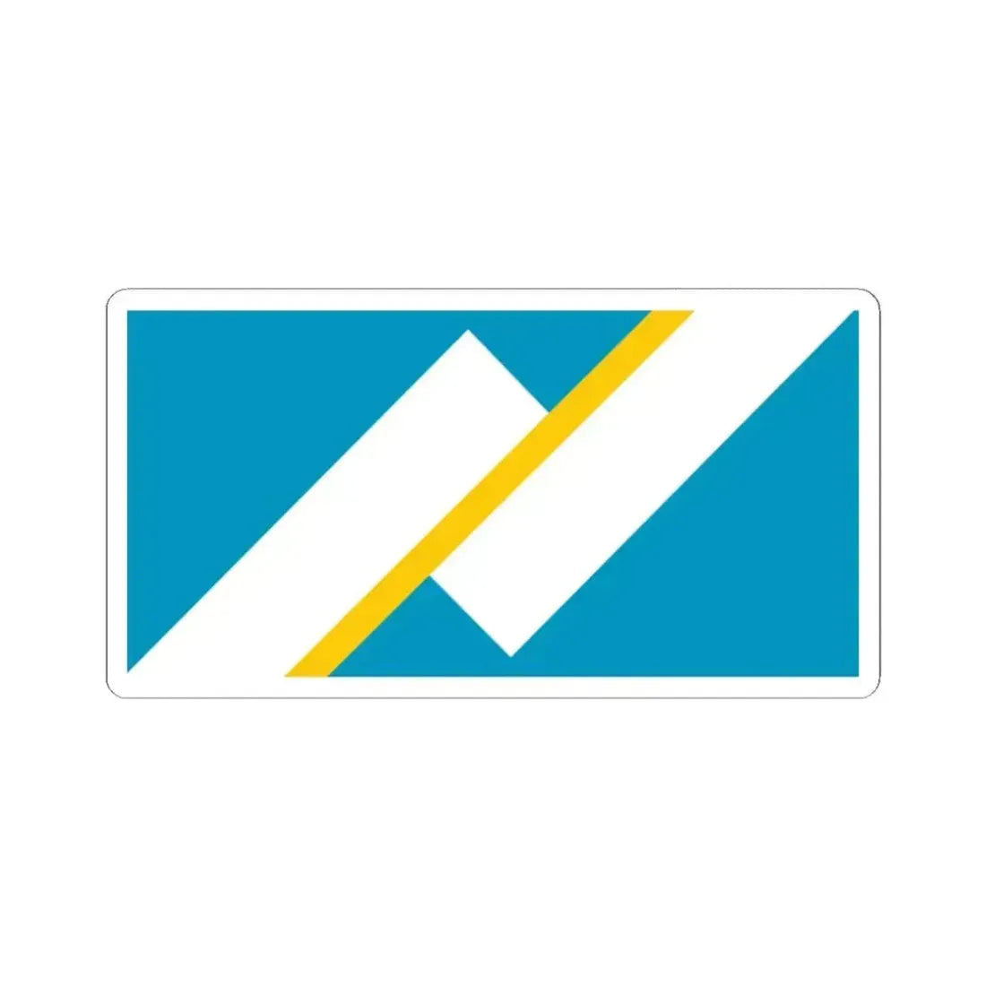 Flag of the Franco-Yukonnais (Canada) STICKER Vinyl Kiss-Cut Decal 2 Inch White - The Sticker Space