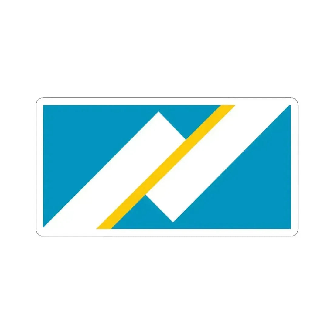 Flag of the Franco-Yukonnais (Canada) STICKER Vinyl Kiss-Cut Decal 3 Inch White - The Sticker Space