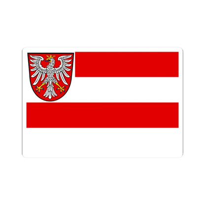 Flag of the Free City of Frankfurt (Germany) STICKER Vinyl Kiss-Cut Decal 2 Inch White - The Sticker Space