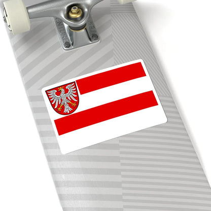 Flag of the Free City of Frankfurt (Germany) STICKER Vinyl Kiss-Cut Decal - The Sticker Space