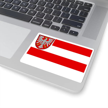 Flag of the Free City of Frankfurt (Germany) STICKER Vinyl Kiss-Cut Decal - The Sticker Space