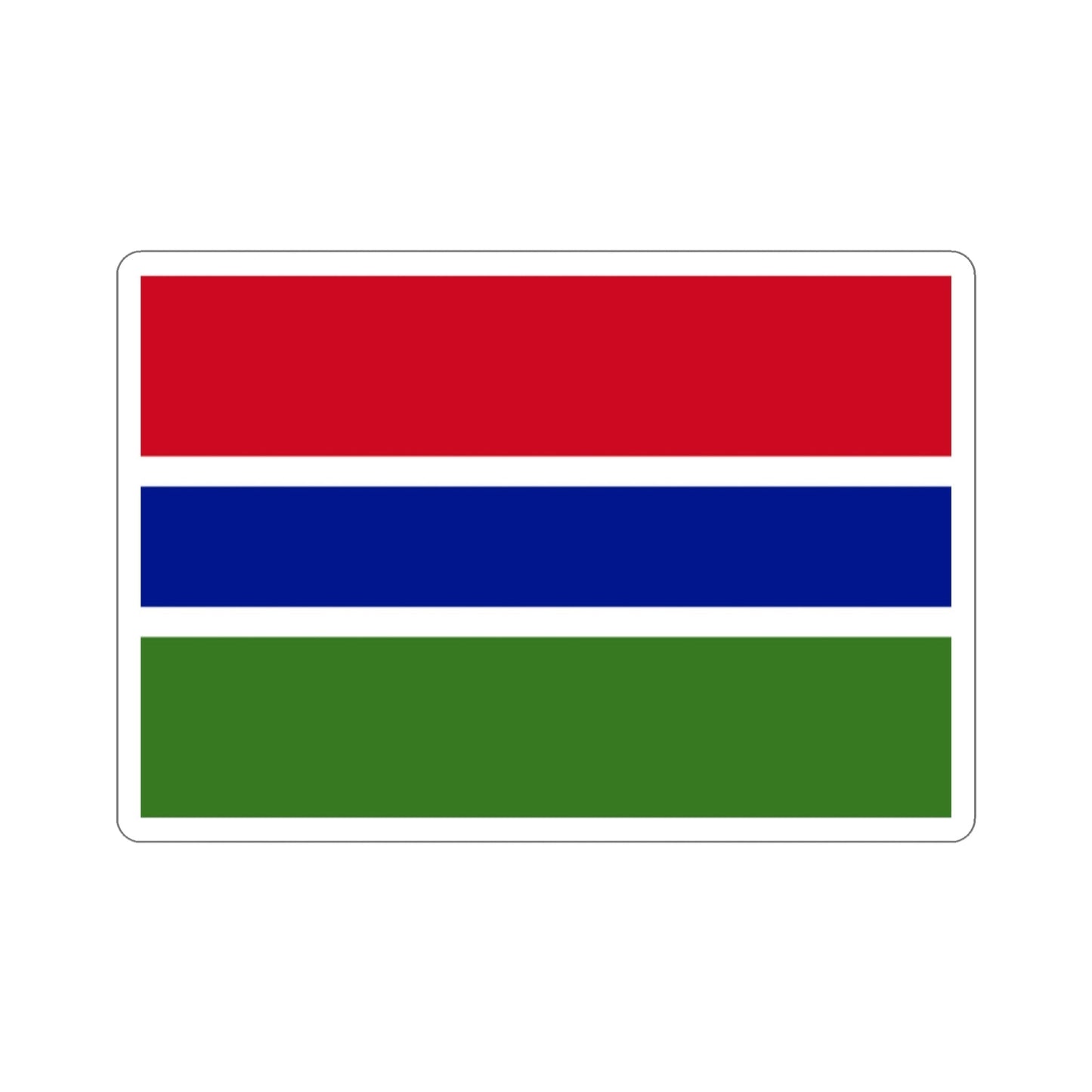 Flag of the Gambia STICKER Vinyl Die-Cut Decal-2 Inch-The Sticker Space