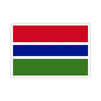 Flag of the Gambia STICKER Vinyl Die-Cut Decal-4 Inch-The Sticker Space