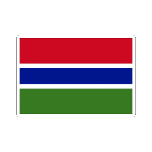 Flag of the Gambia STICKER Vinyl Die-Cut Decal-6 Inch-The Sticker Space