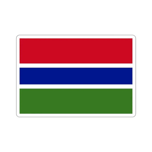 Flag of the Gambia STICKER Vinyl Die-Cut Decal 6 Inch - The Sticker Space