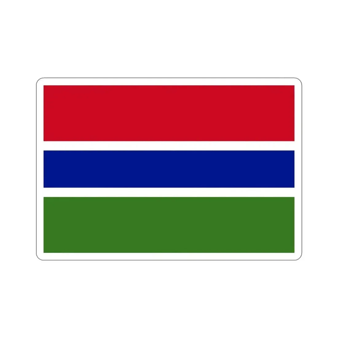 Flag of the Gambia STICKER Vinyl Die-Cut Decal - The Sticker Space