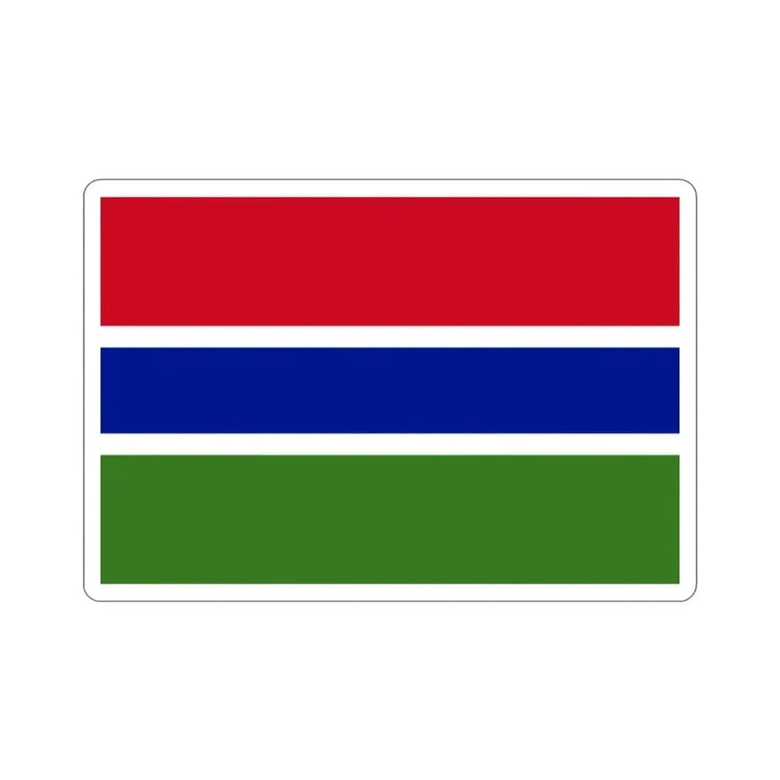 Flag of the Gambia STICKER Vinyl Die-Cut Decal - The Sticker Space