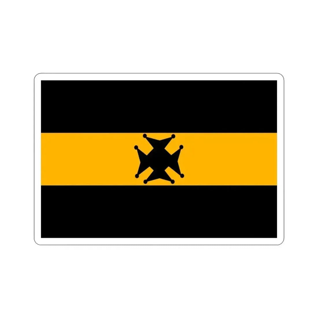 Flag of the Garwhal Rifles (India) STICKER Vinyl Die-Cut Decal 3 Inch - The Sticker Space