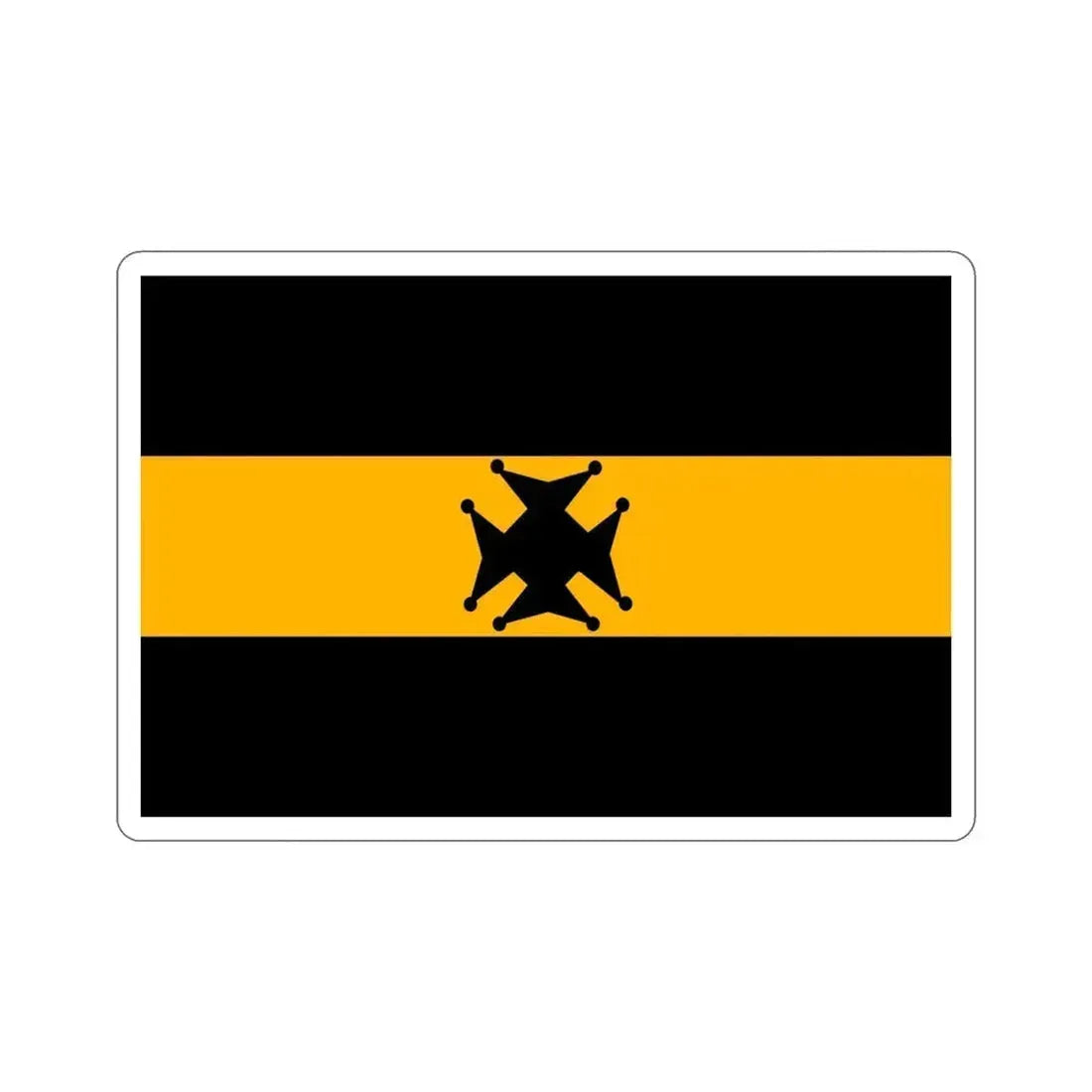 Flag of the Garwhal Rifles (India) STICKER Vinyl Die-Cut Decal 4 Inch - The Sticker Space