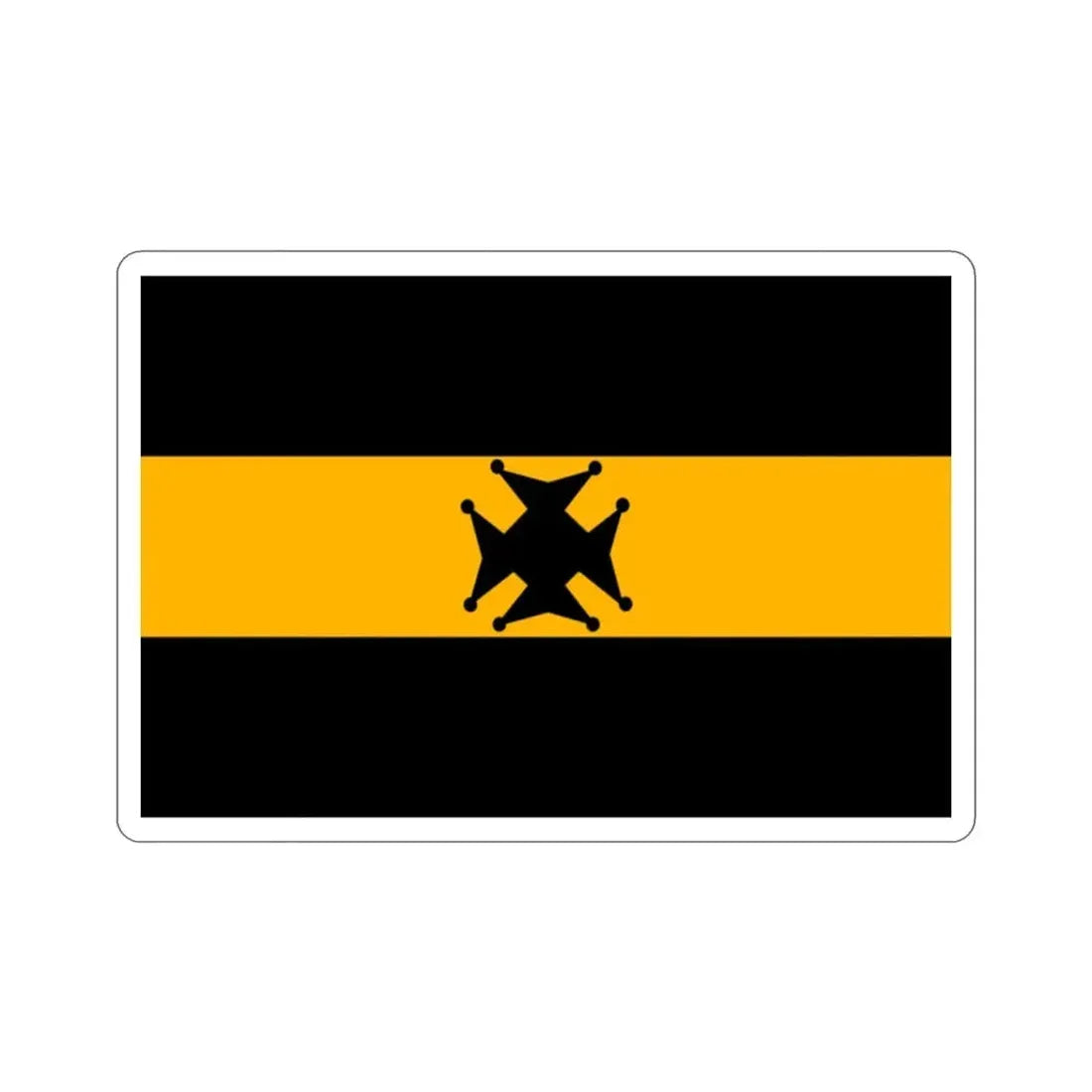 Flag of the Garwhal Rifles (India) STICKER Vinyl Die-Cut Decal - The Sticker Space