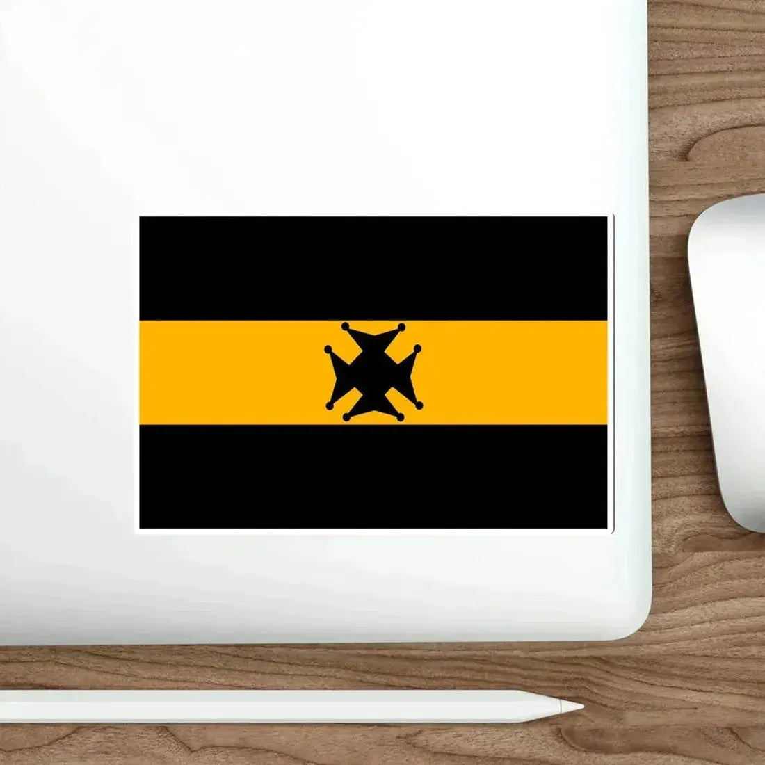 Flag of the Garwhal Rifles (India) STICKER Vinyl Die-Cut Decal - The Sticker Space