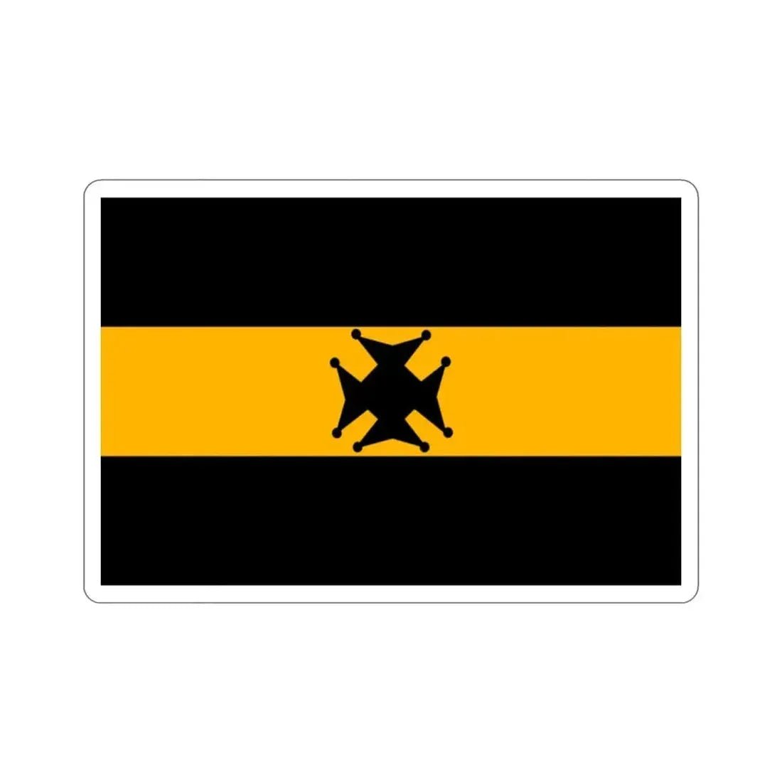 Flag of the Garwhal Rifles (India) STICKER Vinyl Die-Cut Decal - The Sticker Space