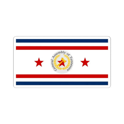 Flag of the General Assembly of Tennessee (United States) STICKER Vinyl Kiss-Cut Decal 2 Inch White - The Sticker Space