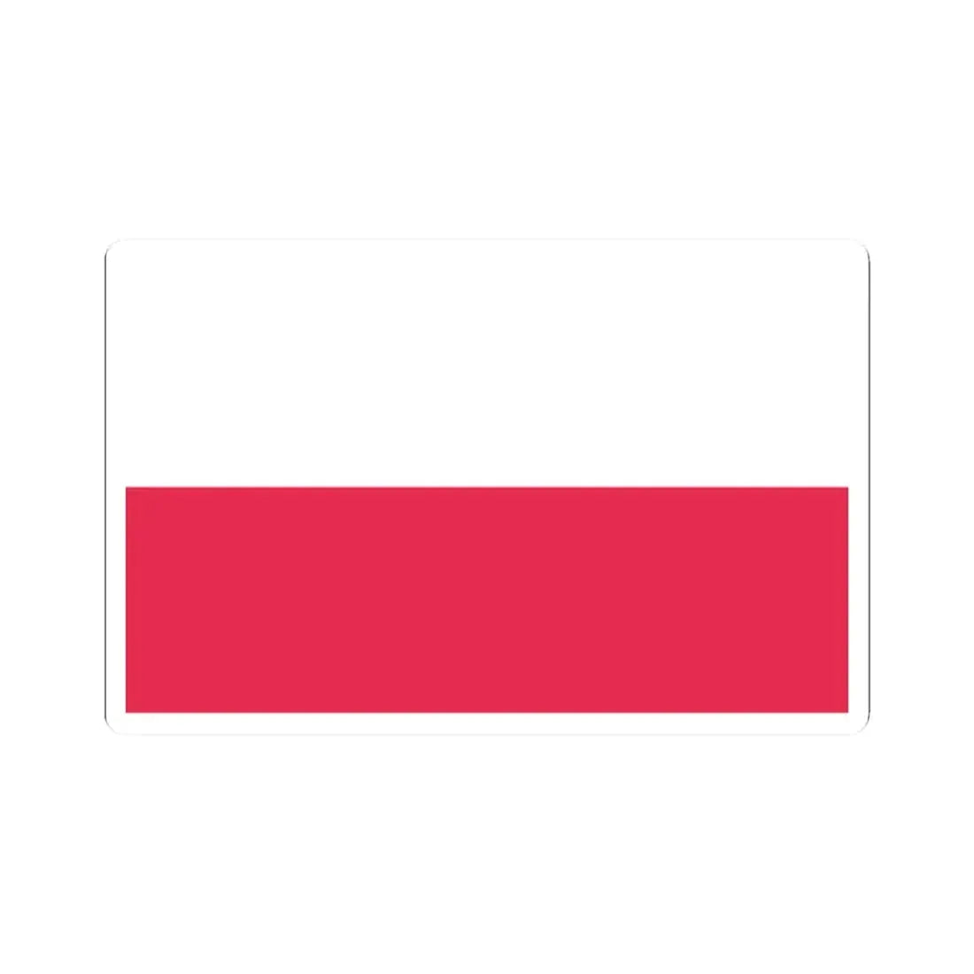 Flag of the General Confederation of the Kingdom of Poland (Poland) STICKER Vinyl Kiss-Cut Decal 2 Inch White - The Sticker Space