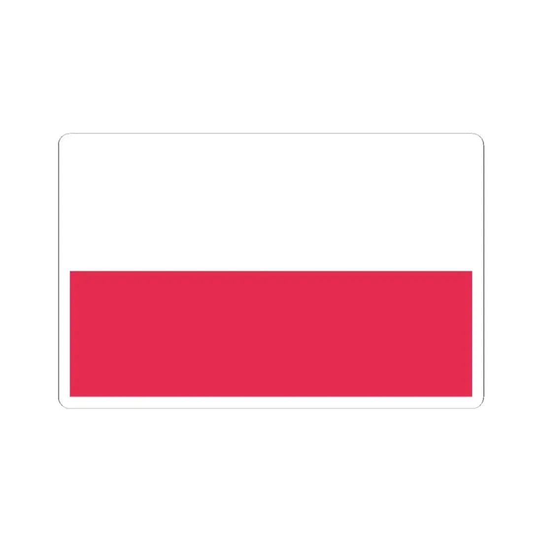 Flag of the General Confederation of the Kingdom of Poland (Poland) STICKER Vinyl Kiss-Cut Decal 3 Inch White - The Sticker Space