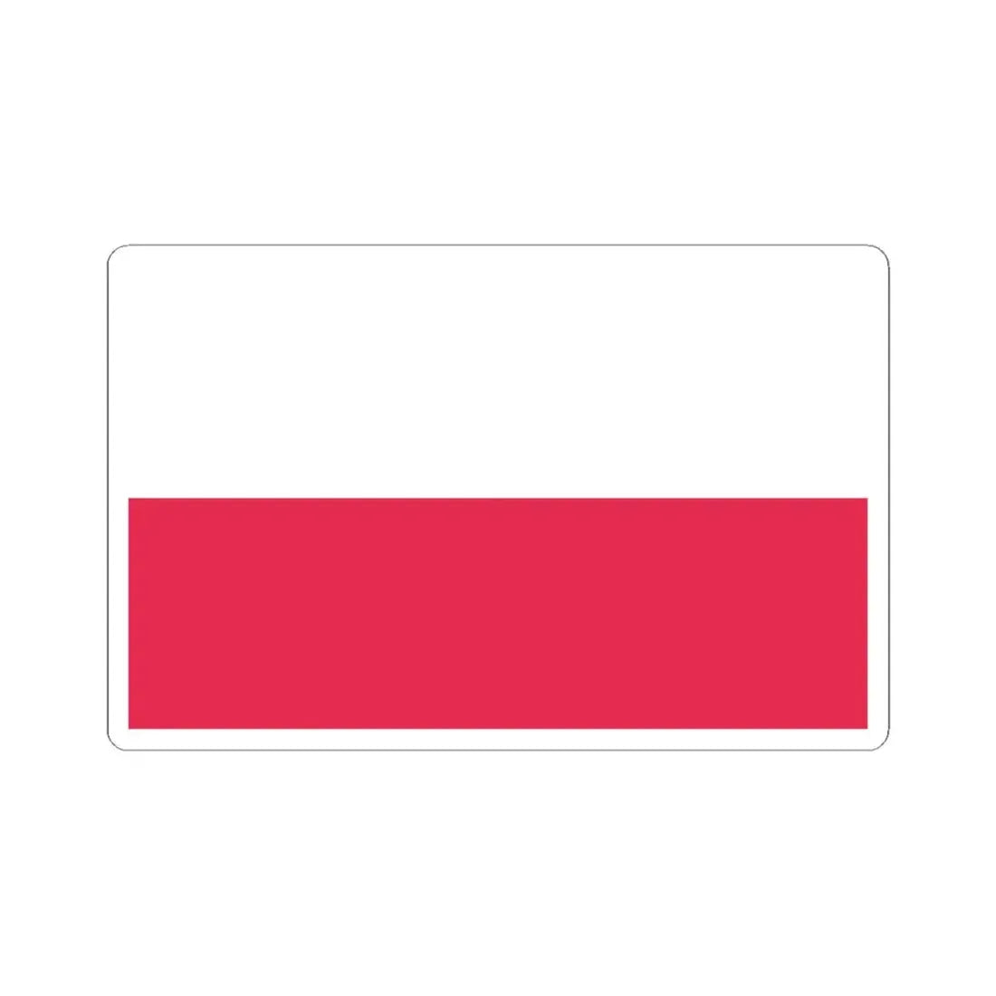 Flag of the General Confederation of the Kingdom of Poland (Poland) STICKER Vinyl Kiss-Cut Decal 6 Inch White - The Sticker Space