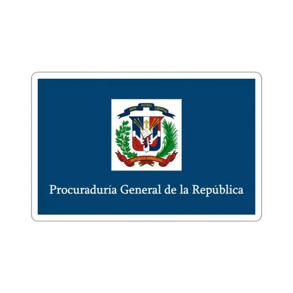 Flag of the General Prosecutor of the Dominican Republic STICKER Vinyl Die-Cut Decal 2 Inch - The Sticker Space