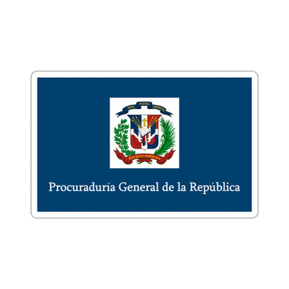 Flag of the General Prosecutor of the Dominican Republic STICKER Vinyl Die-Cut Decal-3 Inch-The Sticker Space