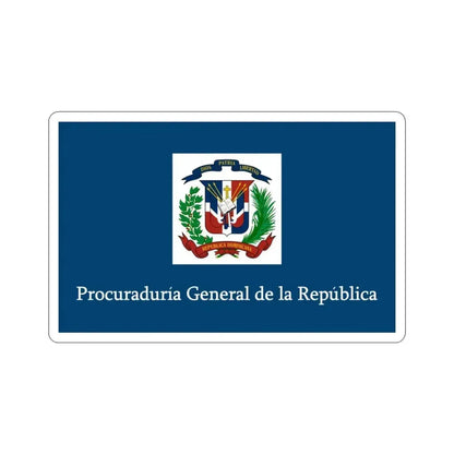 Flag of the General Prosecutor of the Dominican Republic STICKER Vinyl Die-Cut Decal 3 Inch - The Sticker Space