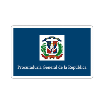 Flag of the General Prosecutor of the Dominican Republic STICKER Vinyl Die-Cut Decal-5 Inch-The Sticker Space