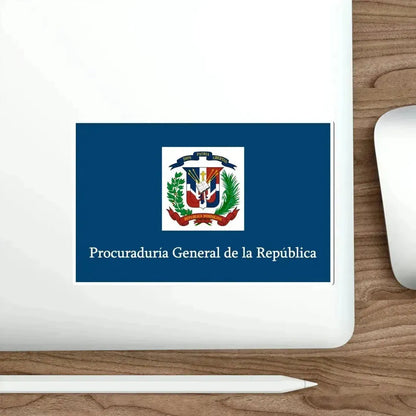 Flag of the General Prosecutor of the Dominican Republic STICKER Vinyl Die-Cut Decal - The Sticker Space