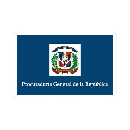 Flag of the General Prosecutor of the Dominican Republic STICKER Vinyl Die-Cut Decal - The Sticker Space